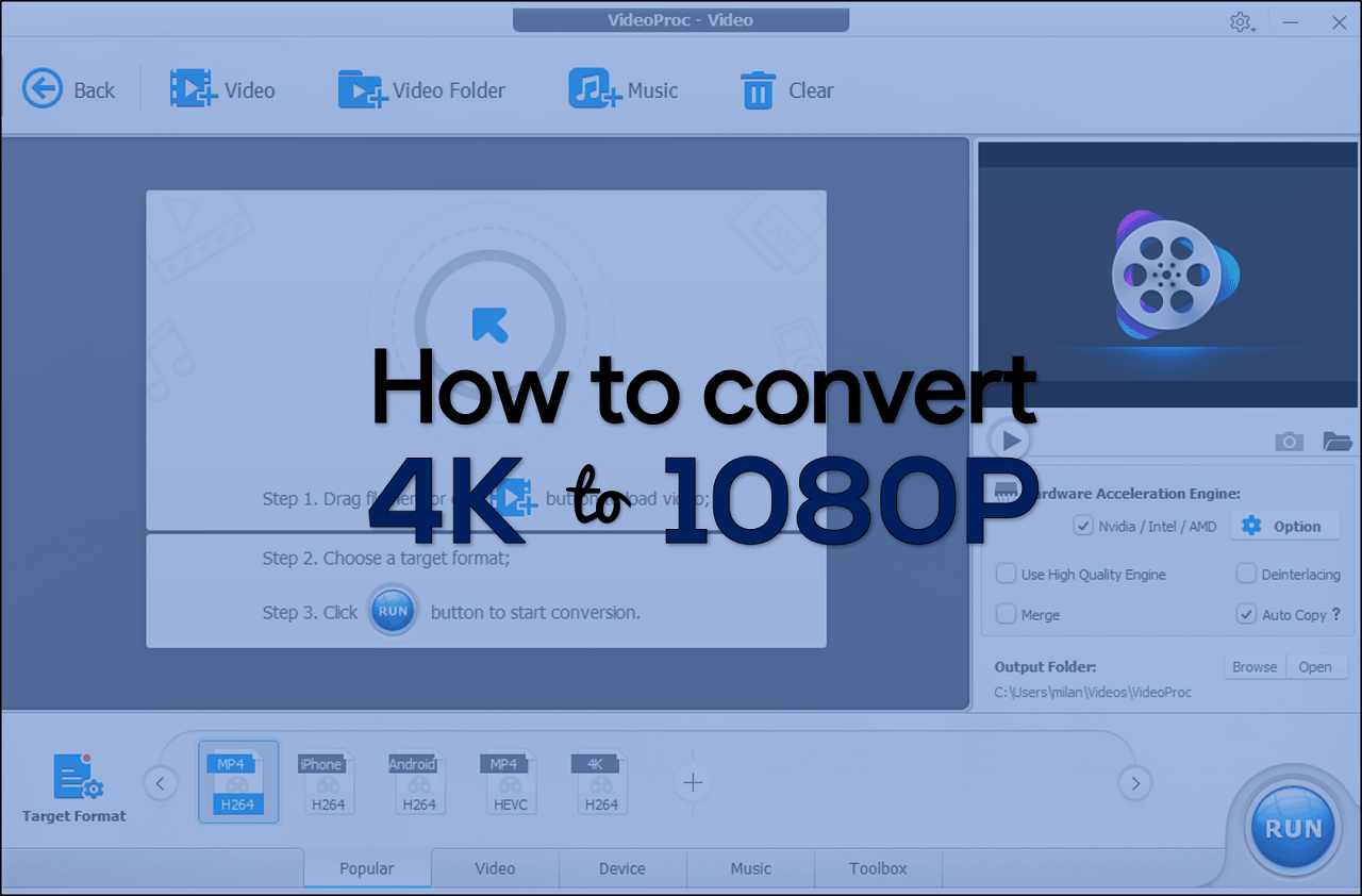 How to Convert 4K Videos to 1080P Without Reducing Quality How to Convert 4K Videos to 1080P Without Reducing Quality
